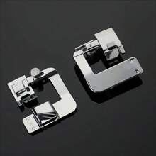 1Pcs Household Multifunctional Sewing Machine Accessory With Edge Wrapped Roller Presser Foot (Compatible With 6/8 Series Models) - 銀色 - 查看 3