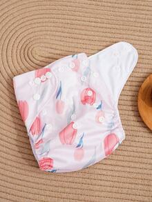 3 piezas de pañales de tela reutilizables y absorbentes con forro de franela, pañales para bebé - Multicolor - Ver 9