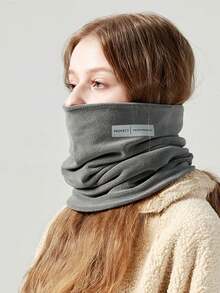 1 szt. polarowy ocieplacz na szyję, ciepły komin na rower dla mężczyzn i kobiet, koreańska dzianinowa maska na twarz na jesień/zimę