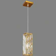 YQYYFC Gold Pendant Lighting Modern Pendant Light, Mini Crystal Chandeliers,Adjustable Pendant Light Fixture For Kitchen Island Dinning Room Bedroom (3 Pack) - 金色 - 查看 12