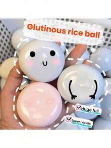 4pcs Super Fun Adult Decompression Squishy Glutinou Rice Squishy Fidget Toys, Elastic Mochi Balls, Press Slowly To Rebound And Change Color, Handmade Glutinous Rice Balls, Novel Toys, Suitable For Office Entertainment, Birthdays, Holiday Parties, Perfect Thanksgiving, Easter, Halloween, Christmas Gifts,Suitable For Ages 14+ - Multicolor - View 4