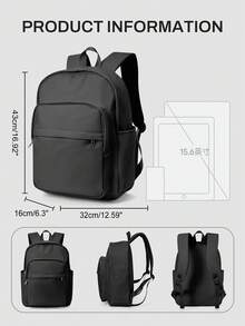 Mochila impermeable para portátil para hombres - Bolsa de transporte ligera de 15.6 pulgadas, mochila casual para ir y venir, bolsa de viaje de mano para negocios/trabajo/escuela/universidad, bolsa profesional para enfermeras y maestros, mochila impermeable - Multicolor - Ver 2