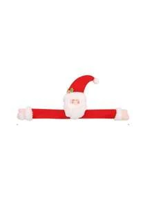 Nouvelle décoration de Noël, pinces à rideau créatives avec motifs de vieux homme de neige, renne, pinces à rideau, convient pour la décoration de Noël, la décoration de la maison, les fêtes, les fournitures d'anniversaire (7,48 x 20,47 pouces) - Multicolore - Voir 6