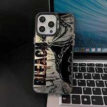 Funda para teléfono Anime B-BLEACHS juvenil compatible con 16, 15, 14, 13, 12, 11 Pro, X, XR, XS, 8, Plus, con parte trasera mate a prueba de golpes.17  17promax - Negro - Ver 3