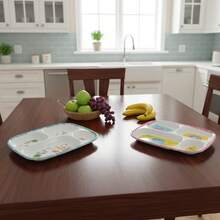 CASAMAX WL Plato de melamina 4 divisiones 22.5*20*2 cm - Multicolor - Multicolor - Ver 1