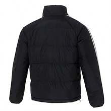 Adidas Men's Down Jacket, 3S LW D JKT, Loose Fit, Main Material: 80% Polyester Down, Outdoor Warm Down Jacket, Black, KC2487 - Black - View 2