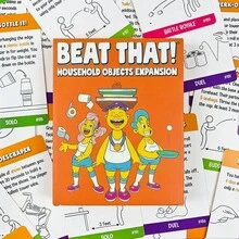 BEAT THAT! Expansion Pack - Home Items Challenge Board Game, Creative And Fun Interaction, Hilarious Game For Friends And Family Gatherings