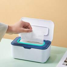 Large Capacity Wet Wipes Box, Extractable Home Use Dry & Wet Tissue Box, Sealed Dust-Proof Mask Storage Box, Wet Wipes Dispenser, Baby & Adult Wet Wipes Holder, Refillable Wet Wipes Container, Keeps Wet Wipes Clean