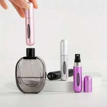 1Pc,5ml Perfume Bottle With Bottom Filling, Self-Pump Type, , Refillable Spray Bottle, Portable Cosmetic Bottle - 隨機的 - 查看 5