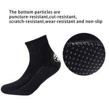 scubadonkey A Pair Of Thick Diving Socks Suitable For Both Men And Women; Mid Length Autumn And Winter Swimming Socks; Water Surfing And Snorkeling Socks; Seaside Soft Bottom Beach Socks - Black - View 4