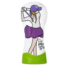 Ladies Swing Golf Club Head Cover; White Golf Club Protective Cover; PU Waterproof Material; Better Protect The Golf Club; - White - View 10