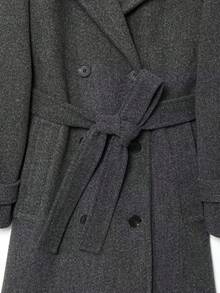 DEEKA Autumn/Winter New Women's Fashion Classic Double-Breasted Windbreaker Coat - Grey - View 10