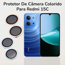 Camera Lens Protector Kit 2x Colored Plain For Redmi 15C - Hot Pink - View 2