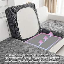 22"X22" Couch Cushion Support For Sagging Cushions, 40D High Density Foam Couch, Sofa Cushion Support For Sagging Seat, Grey