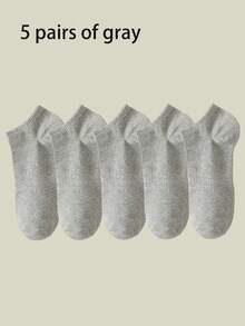 5/6/10/15/20 par męskich białych skarpetek do kostki, odprowadzających wilgoć i oddychających, do tenisa, badmintona, biegania i koszykówki