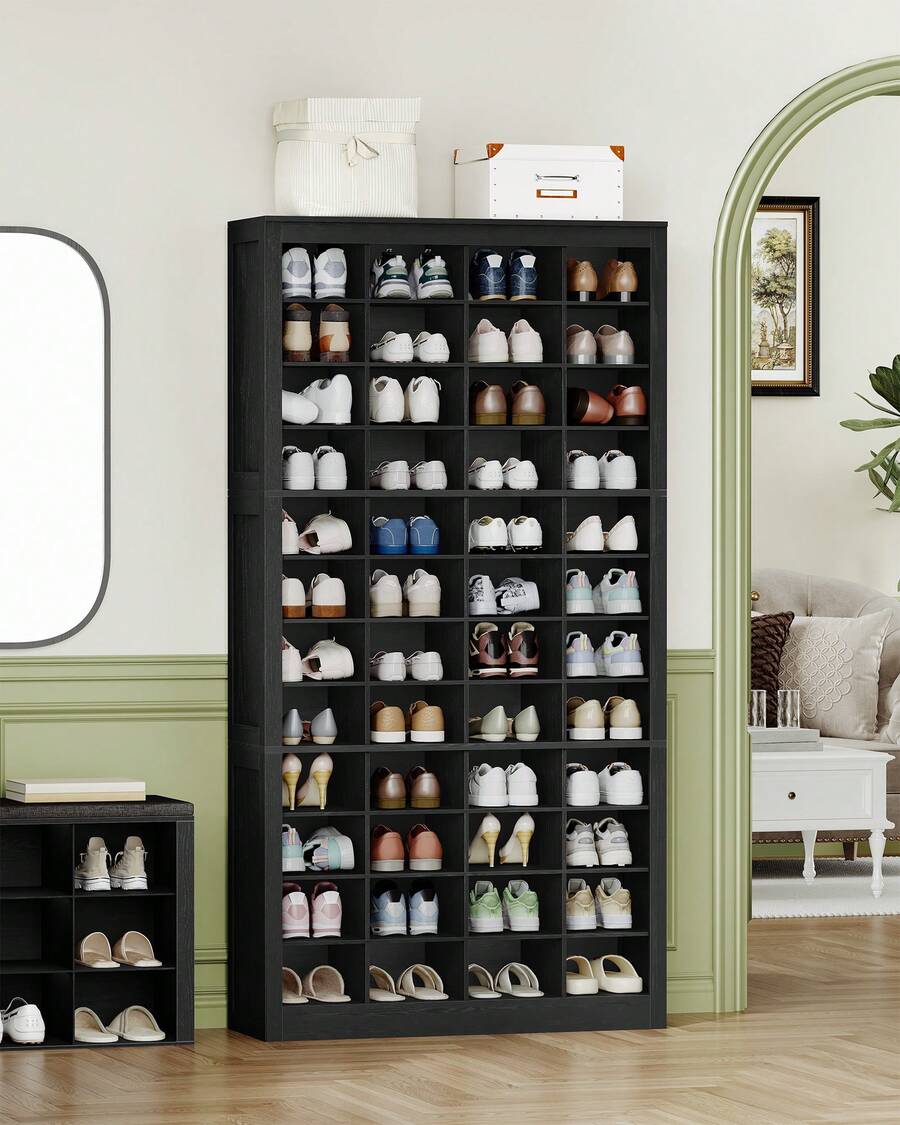 Shoe Storage Cabinet, 48 Pairs Free Standing Closet Organizer, 8.8 Inch ...