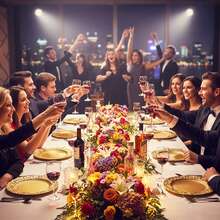 13 Inch Antique Charger Plates Bulk Plastic Round Floral Plates Perfect For Dinner/Wedding/Thanksgiving Party/Elegant Tabletop Decor - 金色 - 查看 8