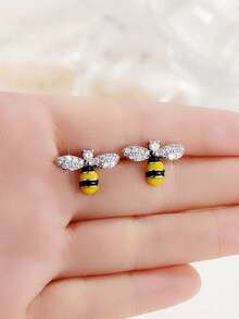 一对可爱蜜蜂耳钉，适合少女日常佩戴、派对首饰或生日礼物 - 7# - 查看 4