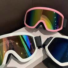 1 Piece, Winter Skiing Equipment, Adult Skiing Goggles, Motorcycle Goggles, Riding Goggles, Snowmobile Goggles, Sponge Comfortable Goggles, Ski Goggles That Can Wear Myopia Glasses, Outdoor Sports Goggles STWI - 彩色 - 查看 3