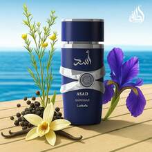 Lattafa Asad Zanzibar Eau De Parfum 3.4 Oz / 100 Ml | Long-Lasting Perfume For Men With Black Pepper, Coconut Water, Vanilla & Incense | Fresh Spicy Tropical Woody Fragrance - Fresh . Spicy . Woody . Tropical - 查看 4