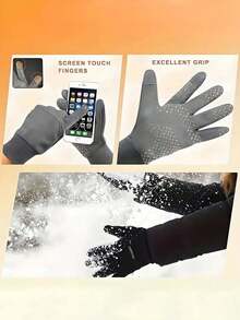 1 Paar Winterhandschuhe mit vollen Fingern für Jungen, perfekt für den Schulweg, Autofahren, Laufen oder Radfahren im Herbst und Winter. Einfaches Design mit geometrischen Mustern. Winterhandschuhe, perfekt als Weihnachts- und Neujahrgeschenk.