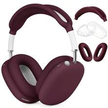 3-i-1 AirPodsMax silikonskyddsfodral, reptåligt skyddsfodral för öronkuddar/skyddsfodral för öronkåpor/skyddsfodral för huvudband - Multifärgad - Visa 27