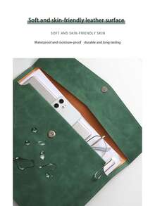 1个A4防水PU皮文件袋 – 柔软PU表面，磁扣闭合，超大容量（可容纳多达100张A4纸）。轻松收纳笔记本、平板电脑、书籍 – 解放双手的加厚办公文件夹，是学生和专业人士的理想之选，也是大型合同和账单的整理利器。 - 查看 6