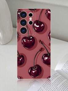GALLAPLE Cute Cherry-Patterned Phone Case, Stylish And Beautiful Design, Shockproof Back Cover, Perfect For Teens And Young Adults,Compatible With Samsung Galaxy S25Ultra/S25Plus/S25EDGE/S25/S24Ultra/S24/S23Ultra/S23/S22Ultra/S22 Case - 白色 - 查看 13