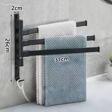 Foldable Bathroom Towel Rack, Drill-Free Installation, Suitable For Washstands, Toilets And Bathrooms, Simple And Practical - Multicolor - View 17