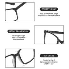 4 Pairs Of Reading Glasses, Men's And Women's Universal Fashionable Reading Glasses, With A Degree Of+1.5~+3.0, Multi-Color/Leopard Print/Classic Versatile/Square Glasses, Can Adapt To Different Levels Of Reading, Help Clear Reading, And Provide Convenience For Daily Reading, Reading Small Characters And Other Scenes. - Nhiều màu - Xem 5