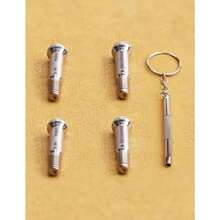 2 Pairs Steel Replacement Screws Screwdriver Set Repair Kit For  Wayfarer RB2140 RB2168 RB4168 Eyewear Frame Fixing Tool For Sunglasses Lens Adjustment And Maintenance In Daily Use And Travel Scenarios - Steel - 查看 3