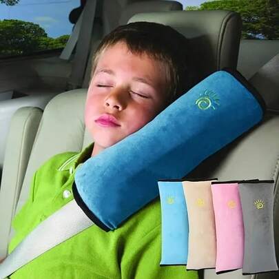 2026 Universal Polyester Car Seat Belt Pads, Breathable & Soft, Enhanced Shoulder Protection, 4 Color Options