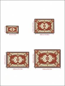 1 قطعة سجادة منطقة ذات تصميم بوهيمي عتيق من الألياف البوليستر، بنمط مستطيل سهل العناية وقابل للغسيل مع ظهر مانع للانزلاق، مناسبة لغرفة المعيشة والممر والجانب السرير وغرفة الجلوس وغرفة النوم والمكتب والمطبخ وديكور المنزل الريفي