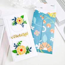 1个金属切割模具，适用于DIY剪贴簿、制作贺卡和纸艺，金属切割模具 - 銀色 - 查看 5