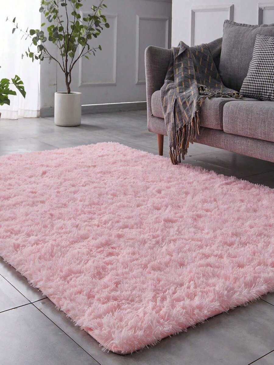 1 块毛绒地毯，防滑地毯，适用于家庭、客厅、卧室