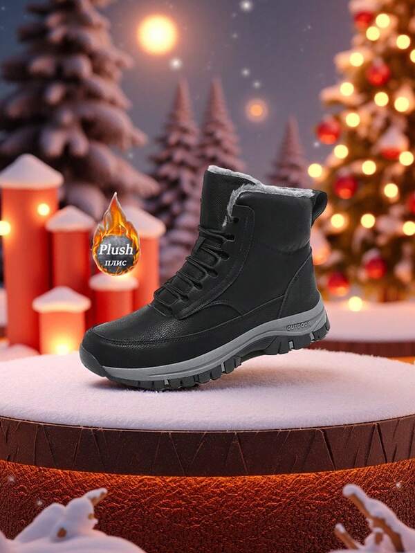 Boots For Men Halloween Outdoor Multi - Functional Snow Boots Ankle Boots Hiking Trekking Mountaineering Boots Fashionable Winter Boots For Women With Robust Grip Support For Men Women Suitable For Outdoor Travel Adventure Mountain Climbing