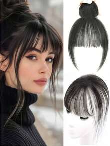 合成顶发假刘海夹式刘海接发自然假刘海隐形假发女款