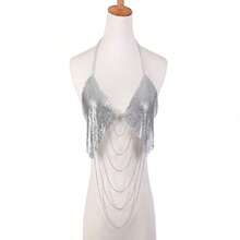 1pc New Design Multi-Layer Chain Chest Chain Clothing Chain Women's Fashionable Body Chain - Gold - View 7