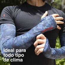 Men Arm Sleeves - Màu xanh hải quân - Xem 3