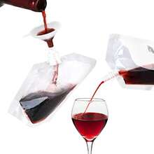 24 Pcs Plastic Flasks 8 Oz Concealable And Reusable Drink Pouches Leak-Proof  Grade Plastic For Travel - Trong sáng - Xem 4