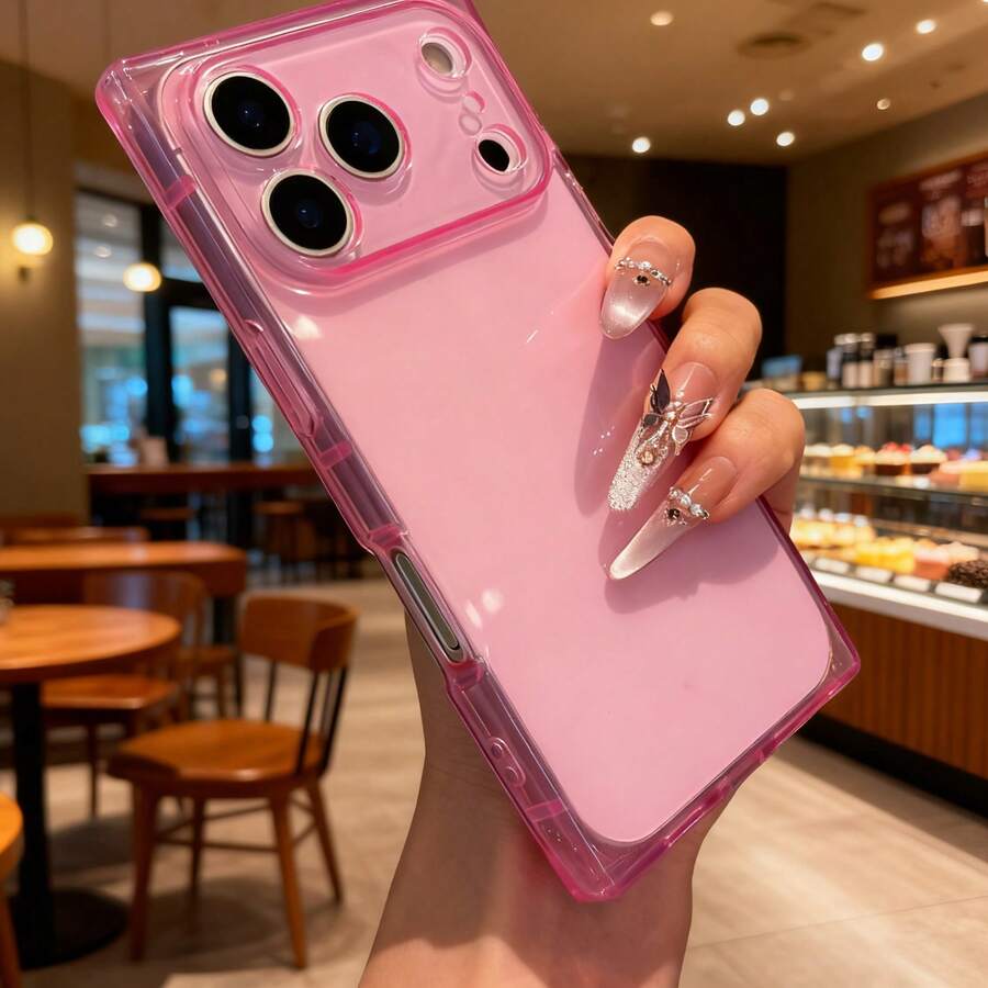 Ốp lưng điện thoại silicon mềm trong suốt cao cấp dành cho iPhone 17 Pro Max Air 16 15 14 Plus 13 12 11 Pro Max.