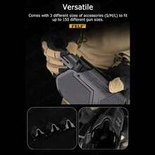 Tactical Universal Pistol Holster Lightweight Load Bearing QLS Holster For Military Airsoft SIG,K, FNS, And 150 Other Types