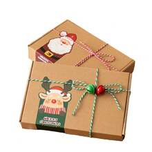 15pcs Christmas Sealing Stickers, Long Label Stickers For Gift Decoration, Baking Accessories For Cake, Cookie, And Candy Packaging Box Sealing, Self-Adhesive Stickers For Gift And Cake Box Decoration, Holiday Props Decoration, Christmas Atmosphere Decoration(The Style In The Picture Will Be Sent Randomly)