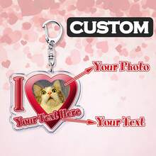 Customized Text Key Chain - "I Love My Boyfriend/Girlfriend", Wife, Hot Mom, Dad, King, Queen, Idol, Baby, Family, Gift,Customized Keychains & Accessories,Street Casual Chic - Multicolor - View 41