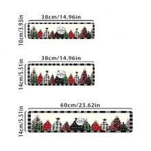 1pc Christmas Tree Pattern Absorbent Quick-Dry Mat, Bathroom Kitchen Countertop Faucet Absorbent Drying Mat, Office Commercial Farm Home Faucet Decorative Draining Mat - Multicolor - View 2