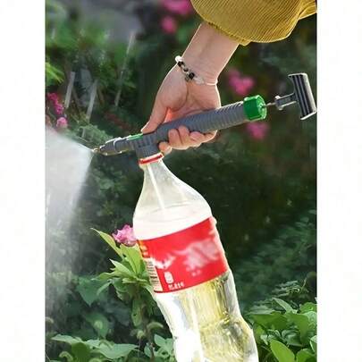 1pc Adjustable High Pressure Air Pump Manual Sprayer Drink BottleSpray Head Nozzle Gardening Tool,Garden Tools, Gardening Tools For Garden