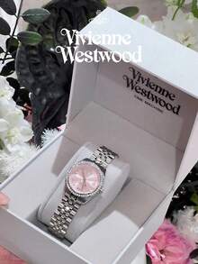 Vivienne Westwood Camberwell Watch  In Stainless Steel Pink-Silver - Silver - View 6