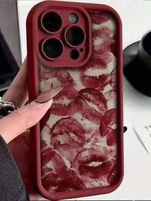 For IPhone 16 Pro Max/16 Plus/16 Pro/16/15 Pro Max/15 Plus/15 Pro/15/14 Pro Max/14 Plus/14 Pro/14 Pro/14 Pro/14 Pro/14 Pro/14 Pro/14 Pro/14 Pro/14 Pro/14 Pro/14 Pro/14 Pro/14 Pro/ 14 Pro/14 Pro/13 Pro Max/13 Pro/13 Pro/13 Pro/13/12 Pro Max/12 Pro/12/11 Pro Max/11 Pro/11/2 GalaxyS22/S22PLUS/S22ULTRA/S23/S23PLUS/S23ULTRA/S24/S24PLUS/S24ULTRA/S25/S25PLUS/ S25ULTRA Protective Case: Shockproof And Stain-Resistant Case, Soft Case, Ultra-Thin Case, Red Lip - 1pc - 查看 5