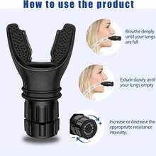 Portable Lung Breathing Trainer, Adjustable Resistance, Made Of High-Quality Silicone, Improves Respiratory Capacity And Endurance, Easy To Clean And Use. - Multicolor - View 10