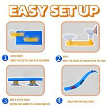 16FT DIY Toy Marble Runs Track Racing Set